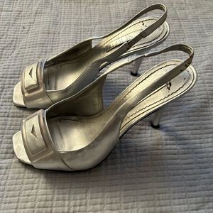 Silver shoes in great condition